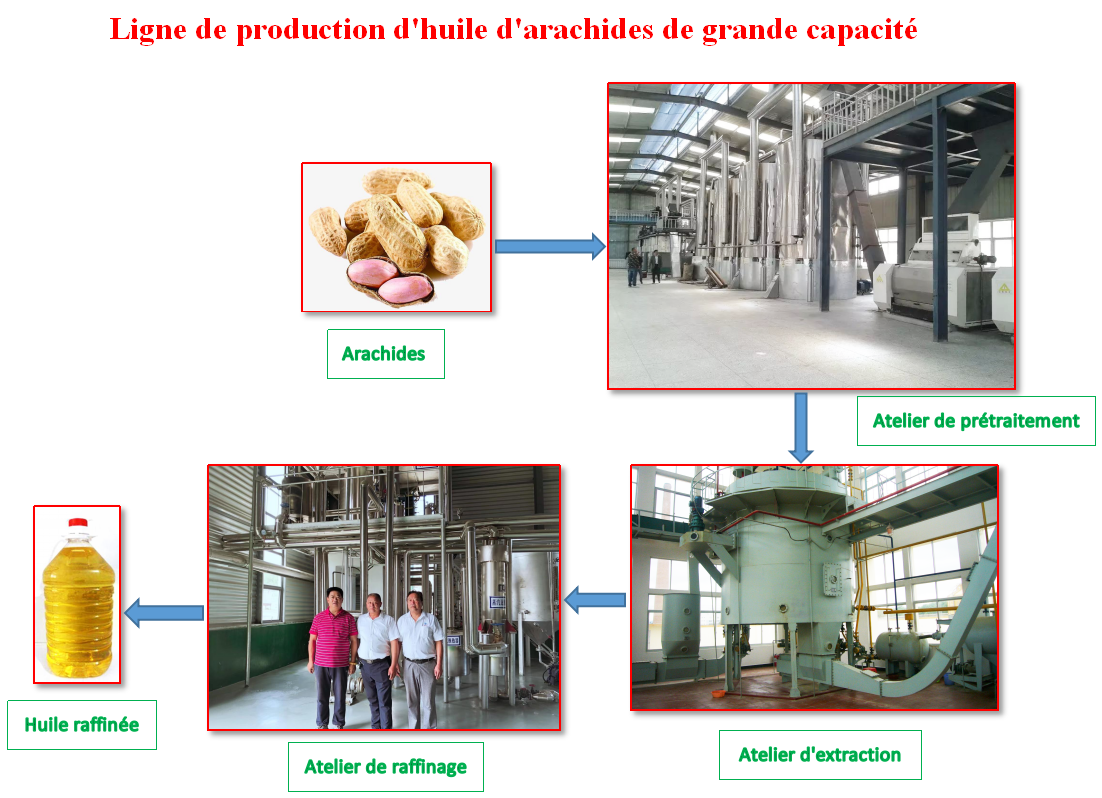 Usine d'Huile d'Arachides/ Chine Machines d'Extraction d'Huile d'Arachides